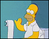 Homer Simpson on the pot! - The job is not finished until the paperwork is Done!