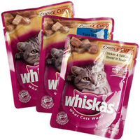 image of Whiskas Pouches - image of Whiskas Cat Food Pouches image of Whiskas Pouches - image of Whiskas Cat Food Pouches