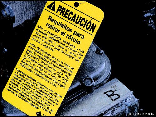 precaution in espanol - thought this would be a good urban shoot! somthing gritty and raw!