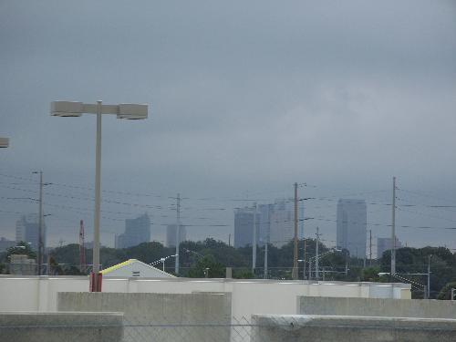 Tampa Bay, Florida - Looking at the skyline of Tampa Bay on Thanksgiving morning