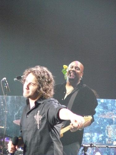 Josh and Tariqh - my yellow rose...gave some to Lucia and to Angelique and her band also.