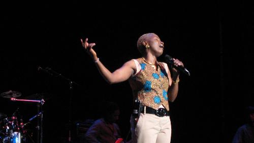 angelique kidjo - i took this picture last may when my son and i drove to DE to see her.