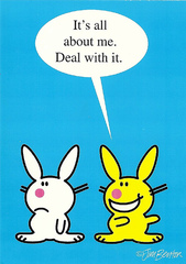 Its all about me  - Its all about me deal with it bunny