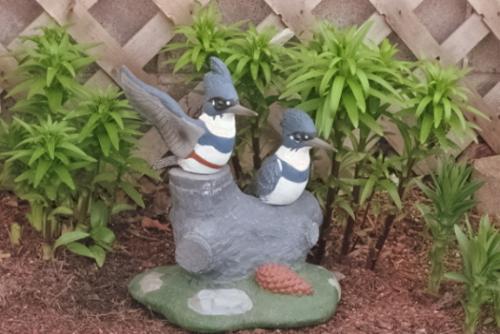 Woodpecker ornament - Looks good sitting in my Lily bed