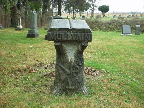 Book on Stone - Another good Book Tombstone, this one is newer with more elaboration on the base.