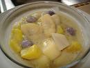 ginataang halo halo - cook in thick coconut milk