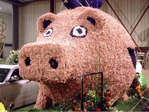 Flower Mosaic - flower hyacinth mosaic made in Holland
