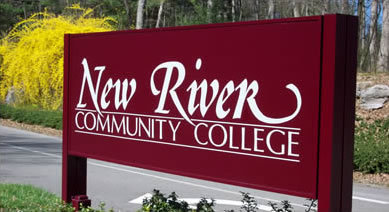sign - New River Community College sign