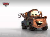 Mater - This is an picture of Mater, a character from the Disney Pixar film Cars. Larry the Cable Guy lends his voice to the character in the film.