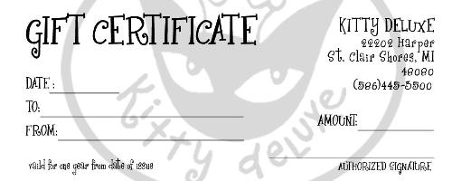 gift certificates are more trendy now than old pre - Gift certificates are hip and trendy and more easier.