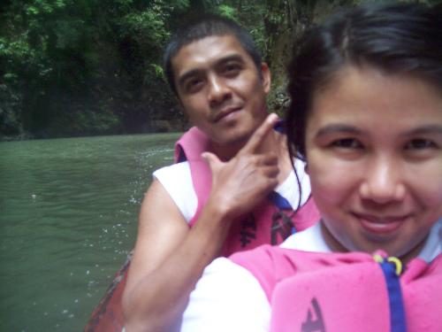 me and mikey!!! - during the boat trip to pagsanjan falls