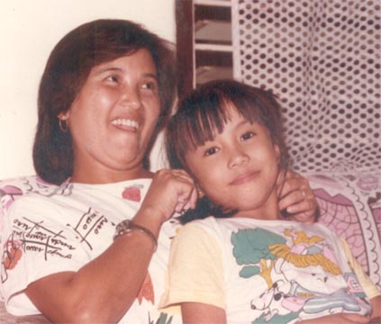 mom - with my mom