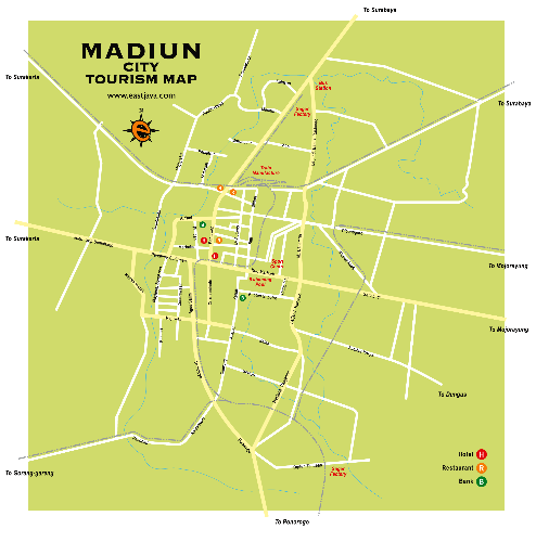 Map of Madiun City - Map of Madiun City image
