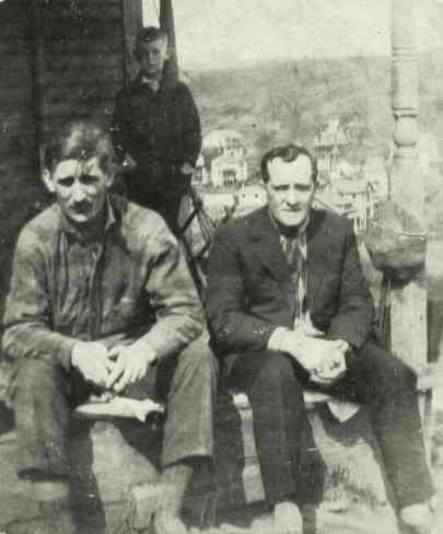 My grandfather as a little boy in the backround - This is a picture of my grandfather when he was a little boy growing up in Butler County PA. Also in the picture is my great-grandfather on the left front.