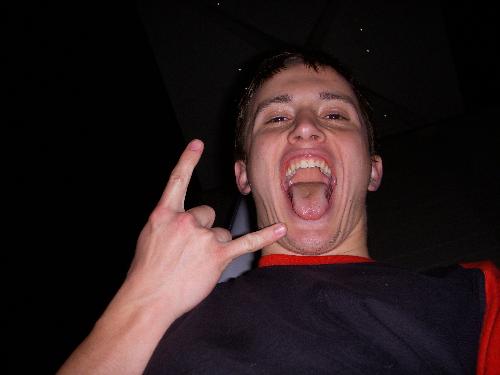 Rock on! - The Big Lots parking lot one night during my break when I was working at Hardee's.