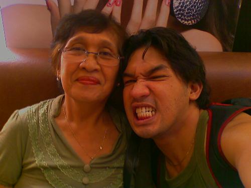 mom and me - me and mom at a local salon