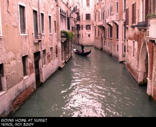 Venice - Lonliness of a Gondoliar.
