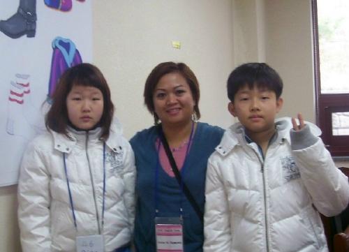 me and my students - taken during English winter camp