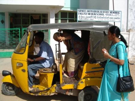Auto - This is the most common vehicle used by the common peoole in India.