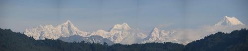 Kanchenjenga seen from a vantage point - Third highest mountain peak in the world and the tallest in India!