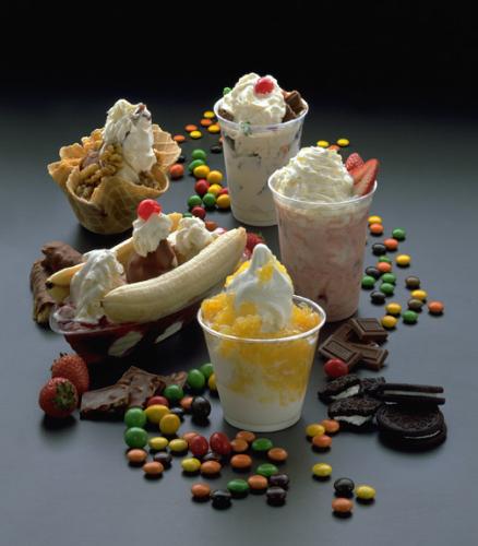 Deliciously ice cream sundae. All flavour are in t - deliciously ice cream sundaes. all flavour are in there.