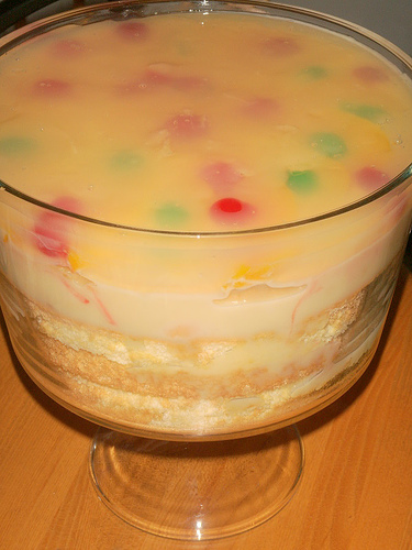 Crema de fruta - My favorite refrigerated cake.