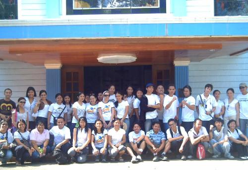 hanging out with SFC - This Picture was taken at Lipa City Batangas in a military airbase. Our background is the chapel inside the airbase. I was with my group Singles for Christ of Los Baños Laguna Philippines.