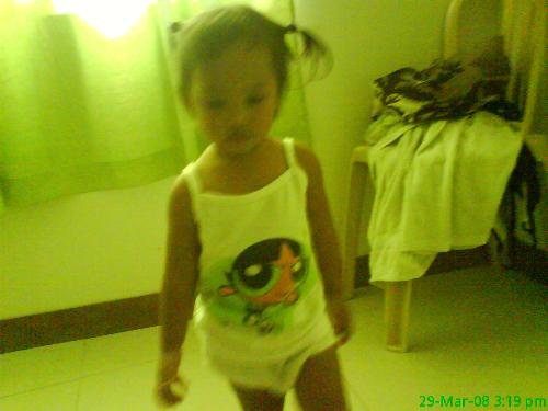My daughter -   This is a picture of my 1 year and 7 months old baby... super naughty in addition whom i really love.. heheh ..