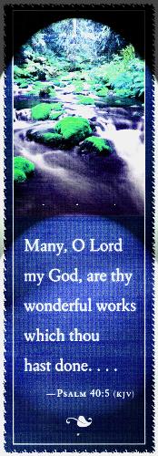 My God - This is a bookmark that I like. I have it posted up in my scrapbooking workroom. Every once in awhile I read it and feel a peaceful feeling when I see it.