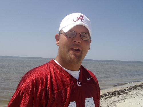 husband on the beach - this is when we went to the beach while in MS a few weeks ago. had a blast