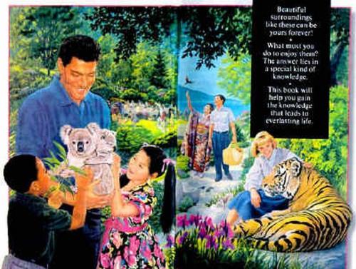 Jehovah's Witnesses - This is just a picture of The Knowledge Book printed by the Watchtower Bible And Tract society...