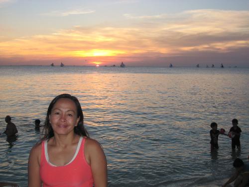 personal profile page - Sunset in Boracay.