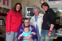 Four generations - My neice,Great auntie,Sister,Mum and me