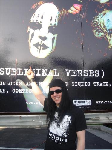 ... and again - Outside the label's building... possibly NY.
