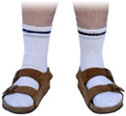 socks and sandals - wearing socks with sandals.