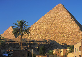 Pyramids - Pyramids at Giza in Cairo
