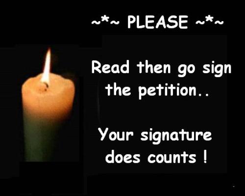 Please read then sign - petition logo
