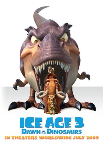 Ice Age 3 - Here is one of the pics that has been released for the Third part of Ice Age.  Comming to theatres July 4 2009.