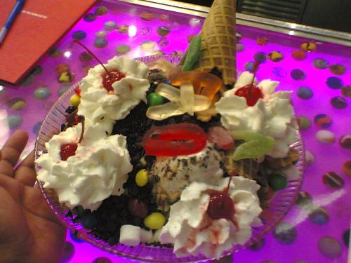 ice cream - ice cream with m&m's