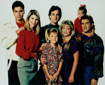 full house - full house, woderful series of 90's which showed the value of family and togertherness.