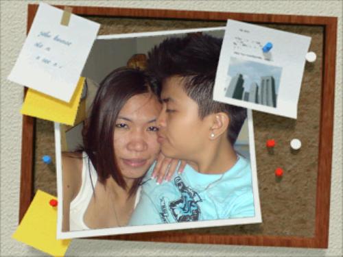 with my mahal sa buhay...(love of my life) - well you can see that were both female but or us it's nothing when it comes to love...in the eyes of God it is not a sin to love one another.