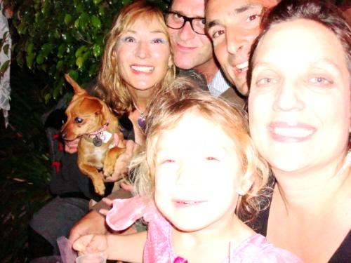 my family - me and my husband and son and daughter-in-law and the grand baby
