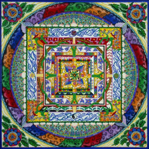 mandala - the mandala, an artwork used to focus and relax with while meditating.