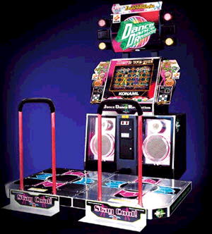 This the DDR machine that placed on most of games  - This the DDR machine that placed on most of games centre in the mall.