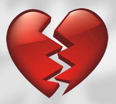 heart broken - clip art