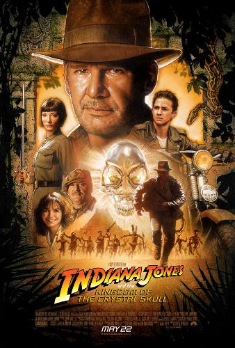 The poster of Indiana Jones and the Crystal Skull. - The poster of Indiana Jones and the Crystal Skull. In theaters May 22