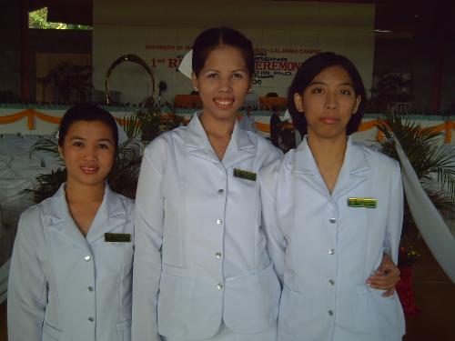 me with my bestfriends - this picture was taken during our graduation as a nurse..this is our last picture together.. hay i do really miss them soo..