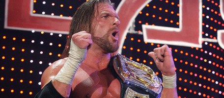 12 times the king!! -  A photograph of triple H making history!! 12 times the king!