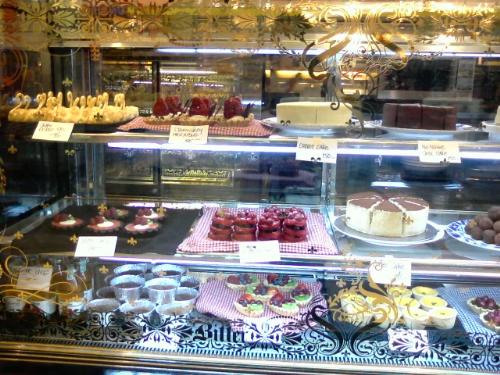 Sweets! - I took this photo in the gourmet market at Paragon in Siam Square, Thailand. The area is dotted with little stores such as these. I had a really hard time choosing what to buy from what store, so I took pictures instead. The gourmet market and food section of Paragon Plaza is a must-visit for tourists. The food is a little pricey compared to what's being sold on the streets but it's definitely worth it!