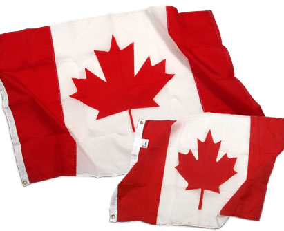 Canadian flags - Flags for the country of Canada.
